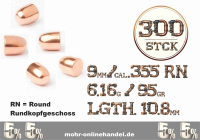 AEA HPMAX MK2 RN Slugs 95Grain 9mm .355 Geschosse 300 Stck.